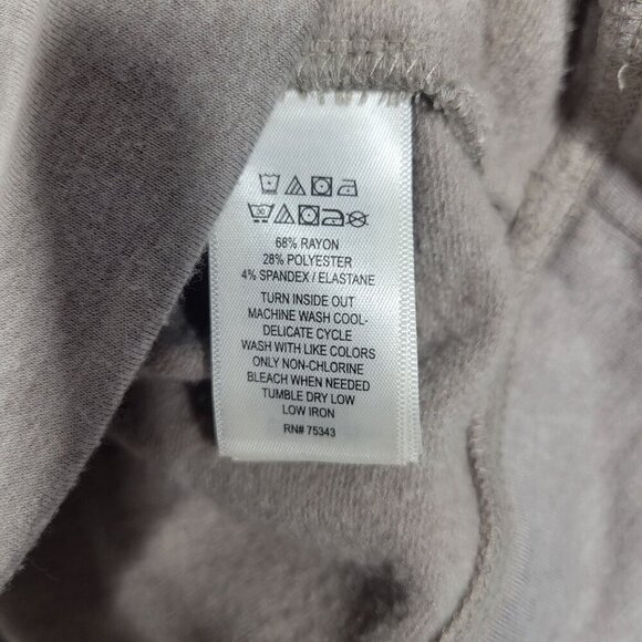 Tahari Women's Dolman Sleeve Turtle Neck Neutral Sweater/Poncho Beige Size Large - Picture 6 of 12